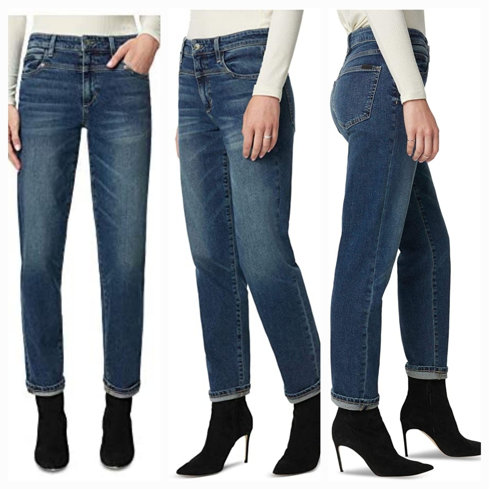 ๐ Joe's Joes Jeans The Niki Boyfriend mid rise jean VAQUERO med blue TSMVSQ5860 - Picture 2 of 16